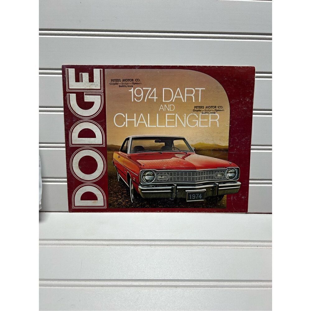 1974 DODGE DART AND CHALLENGER Original Factory Dealer Sales Brochure